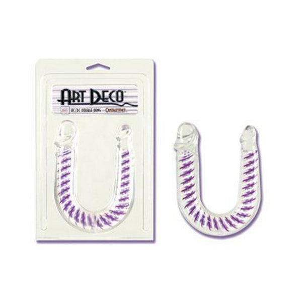 Art Deco AC/DC Double Dong - Clear