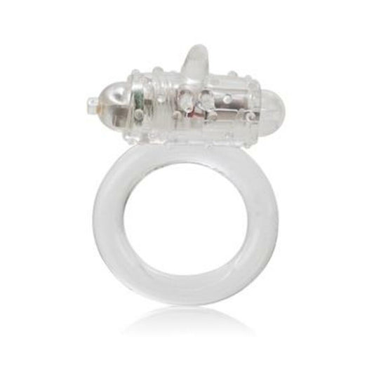 One Touch Flicker Clear Vibrating Ring