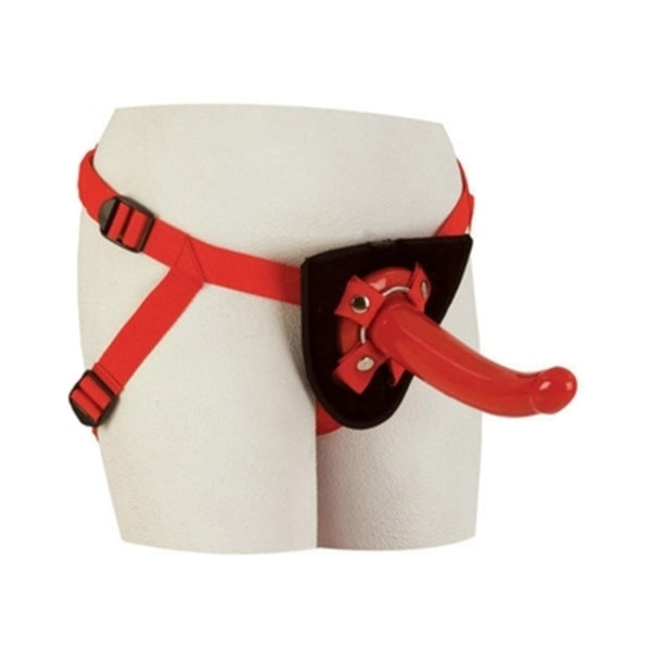 Red Rider Adjustable Strap On With 7 Inch Dong