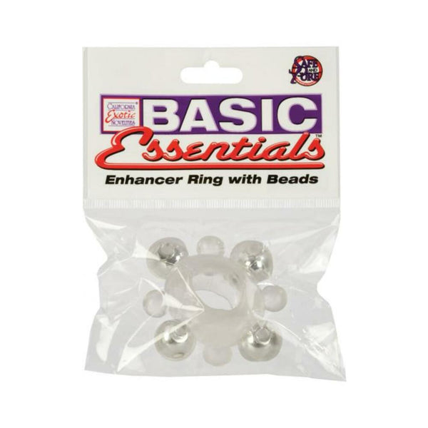 Basic Essentials Enhancer Ring w/Beads - Clear