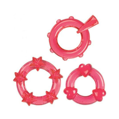 Magic C Rings Set Of 3 Red