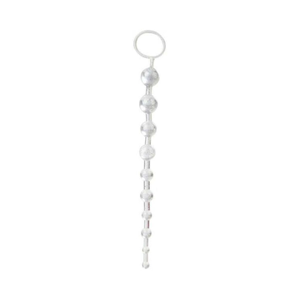 Extreme Pure Gold Platinum X 10 Beads 10.25 Inch White