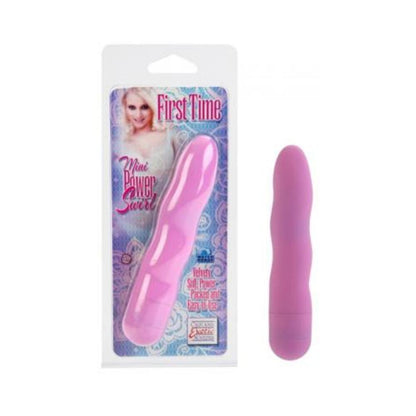 First Time Mini Power Swirl Vibrator Waterproof 4.5 Inch - Pink