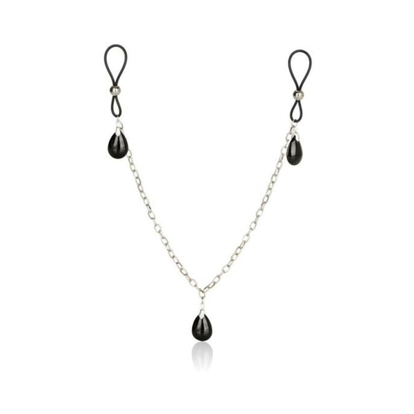 Nipple Play Non Piercing Nipple Chain Jewelry Onyx