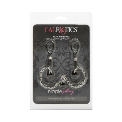 Nipple Play Non Piercing Nipple Chain Jewelry Onyx