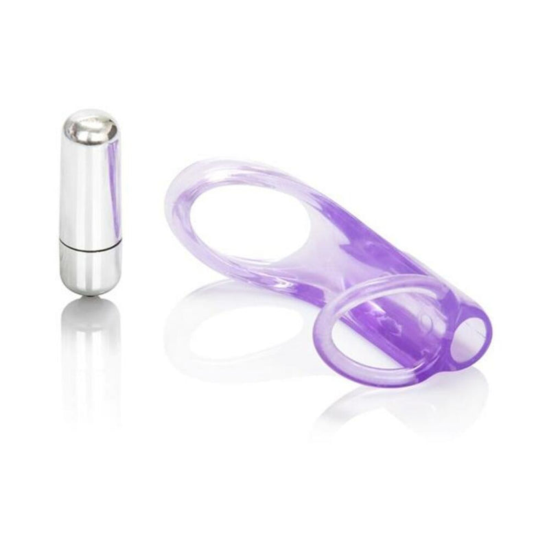 Intimate Pleasure Ring Vibrating Purple Enhancer