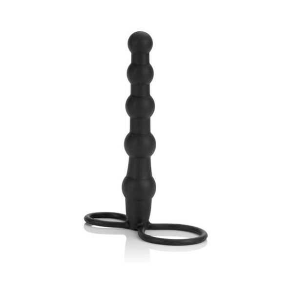 Silicone Beaded Double Rider Black