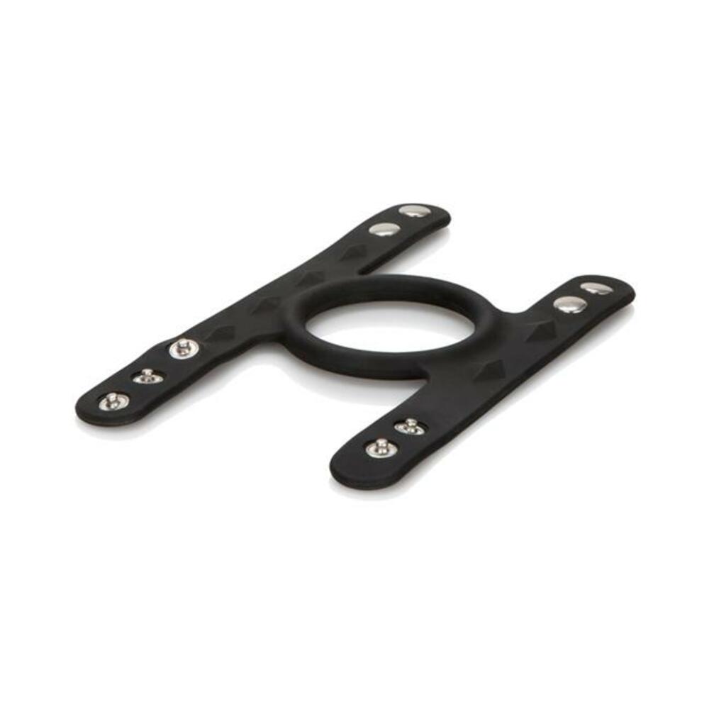 Silicone Tri Snap Cock & Ball Cage Black