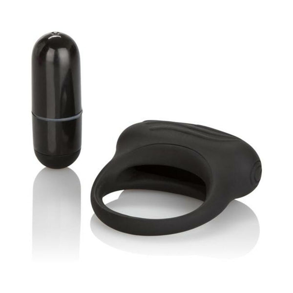 Silicone Lovers Arouser Black Vibrating Ring
