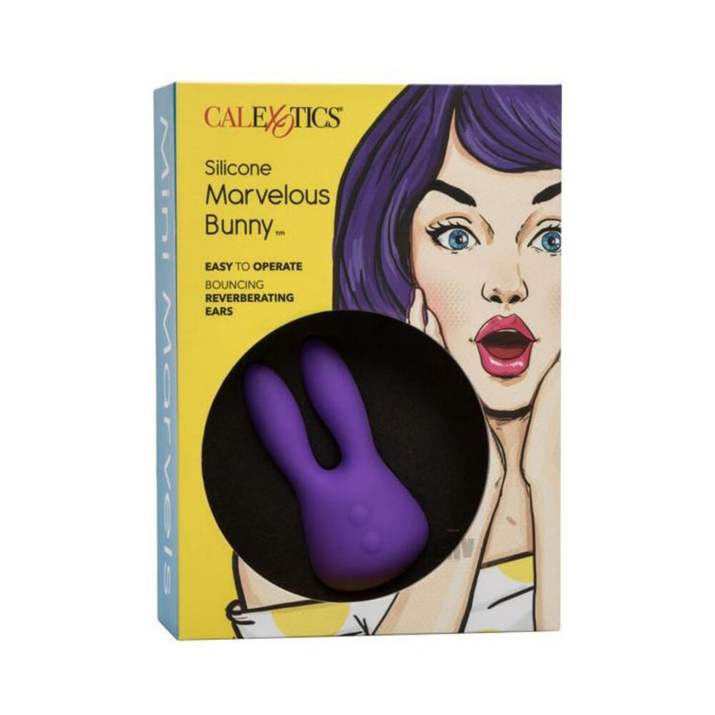 Mini Marvels Marvelous Silicone Bunny Massager - Purple