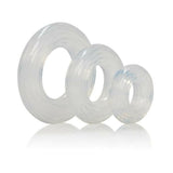 Premium Silicone Ring Set Clear Pack Of 3