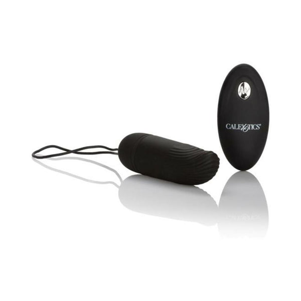 Silicone Remote Ridged G Vibrator Black