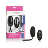 Silicone Remote Rechargeable Egg Vibrator Black