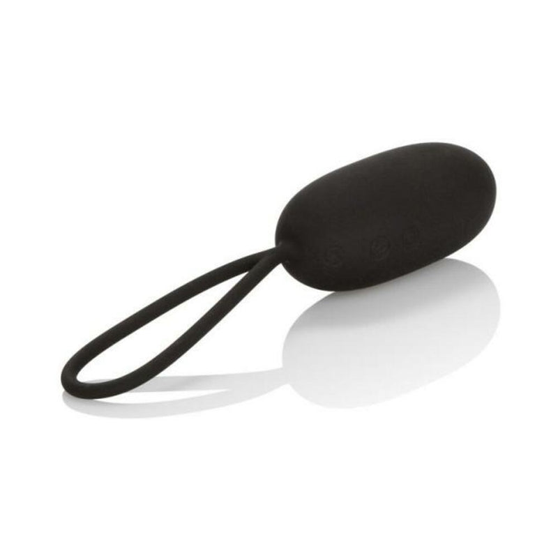 Silicone Remote Rechargeable Egg Vibrator Black