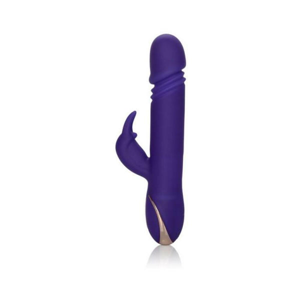 Jack Rabbit Silicone Thrusting Vibrator Purple