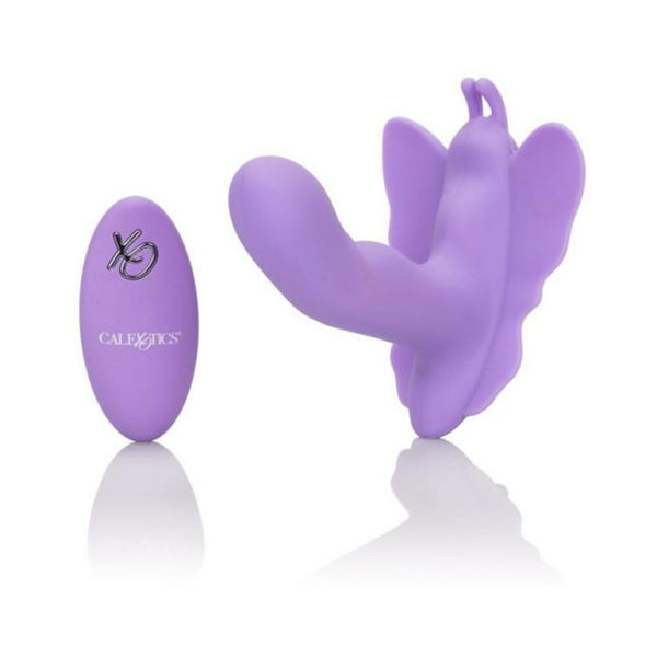 Venus Butterfly Remote Rocking Penis Purple Vibrator