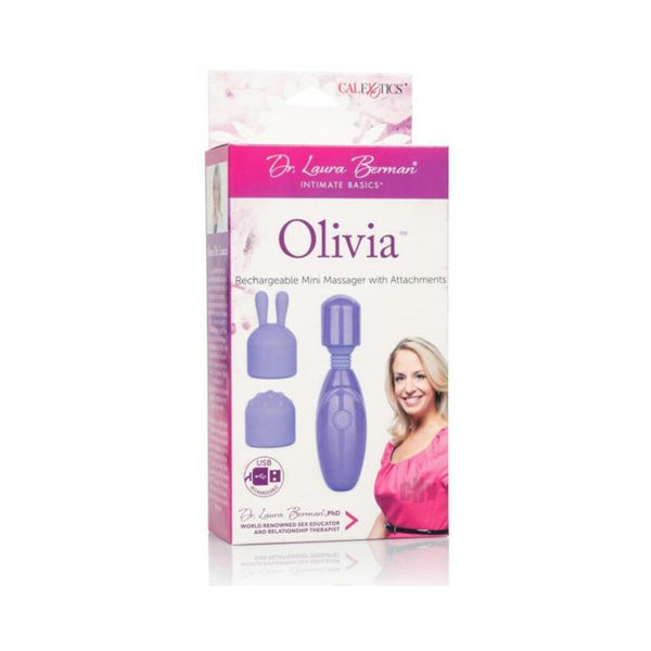 Dr. Laura Berman Olivia Rechargeable Mini  Massager With Attachments