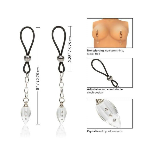 Nipple Play Non-Piercing Jewelry Crystal Teardrop