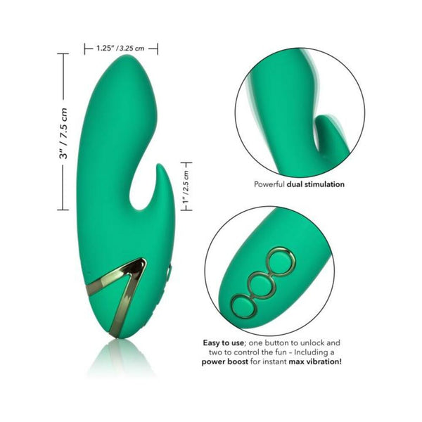 California Dreaming Sierra Sensation Green Rabbit Vibrator