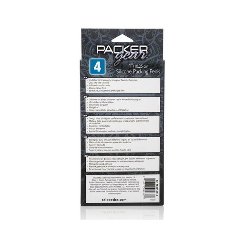 Packer Gear 4 inches Silicone Penis Packing Black
