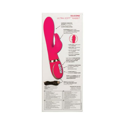 Jack Rabbit Silicone Ultra Soft Rabbit Vibrator Pink