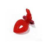 RING OF XTASY RABBIT SERIES RED SILICONE
