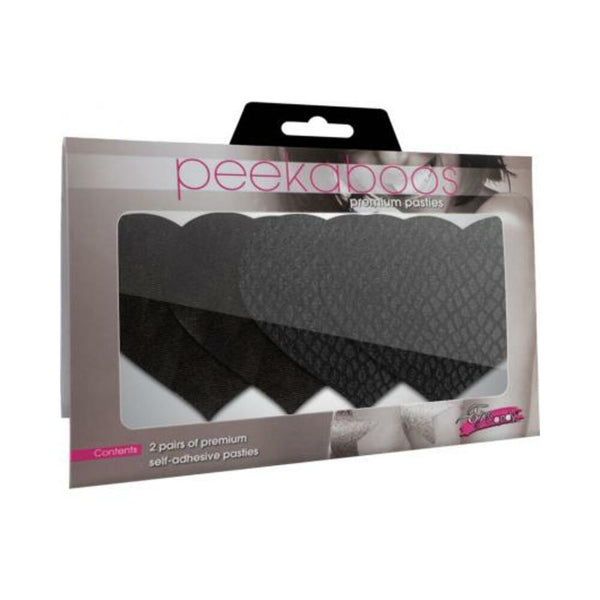 Classic Black Hearts Pasties