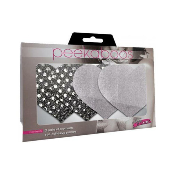 Dark Angel Hearts - Silver Pack of 2