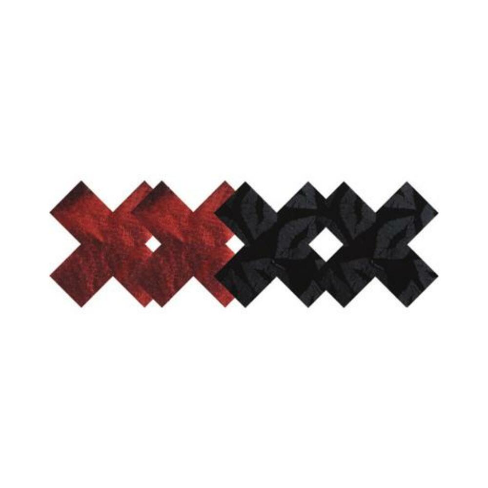 Stolen Kisses X Pasties Red, Black 2 Pack