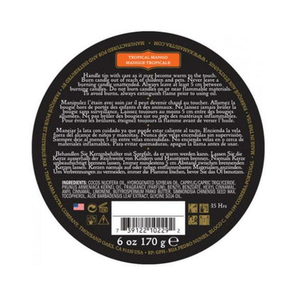 Kama Sutra Ignite Massage Candle Tropical Mango 6oz