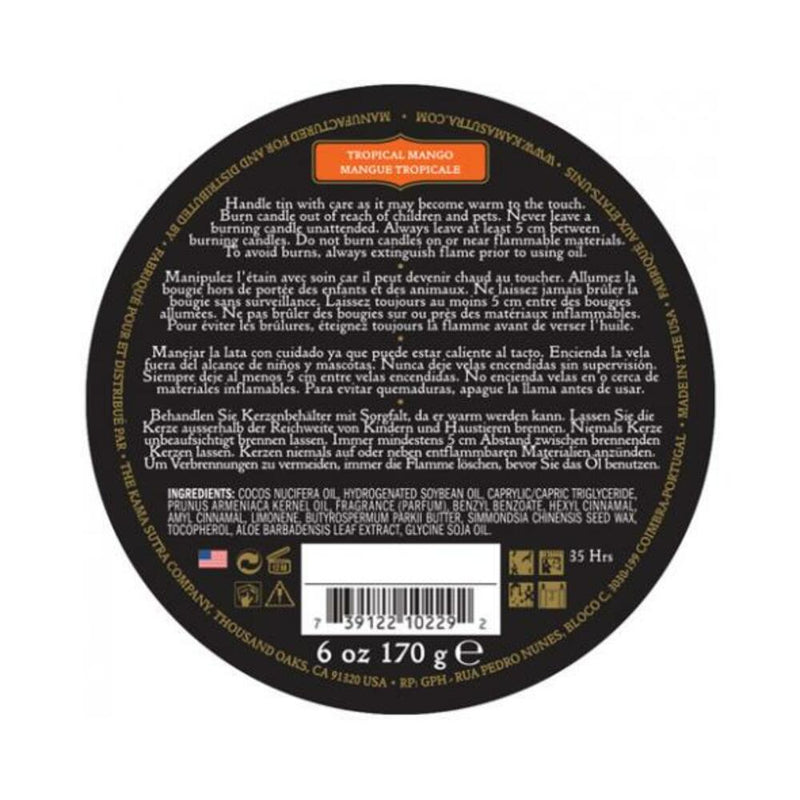 Kama Sutra Ignite Massage Candle Tropical Mango 6oz