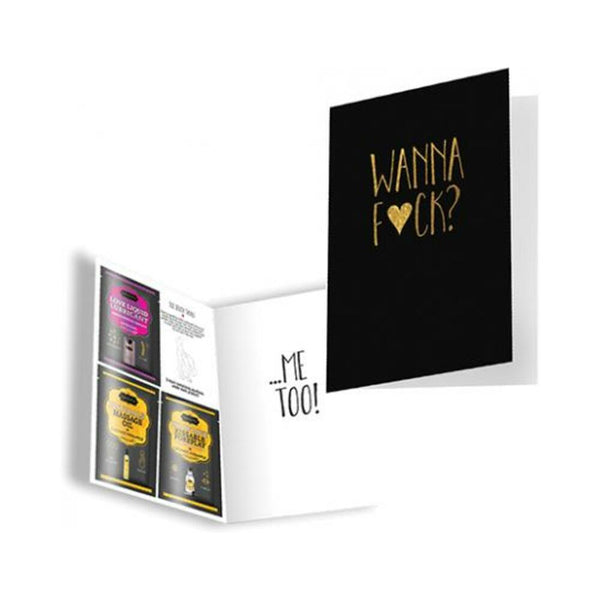 Kama Sutra Naughty Notes Greeting Cards - Wanna Fuck?