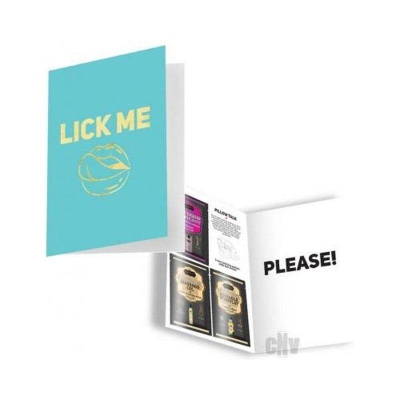 Kama Sutra Naughty Notes Greeting Cards - Lick Me