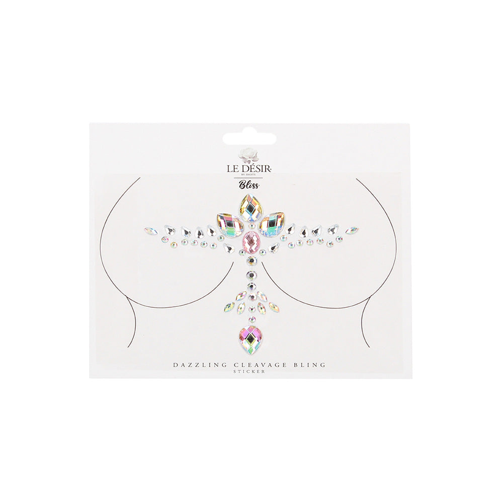 Shots Bliss Dazzling Cleavage Bling Sticker O/S