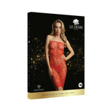 Shots Le Desir Star Rhinestone Dress Os Red