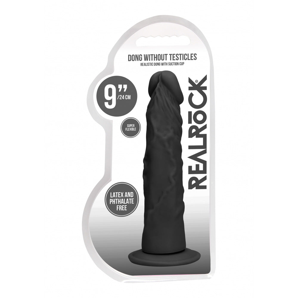 Realrock Dong Without Testicles 9" Black
