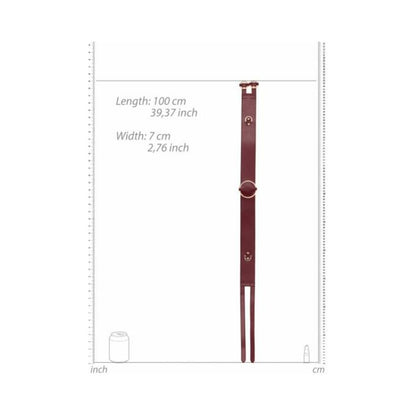 Ouch Halo Waist Belt S/m Burgundy