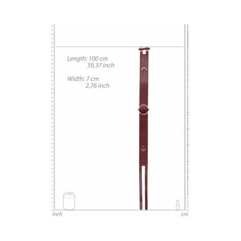 Ouch Halo Waist Belt S/m Burgundy