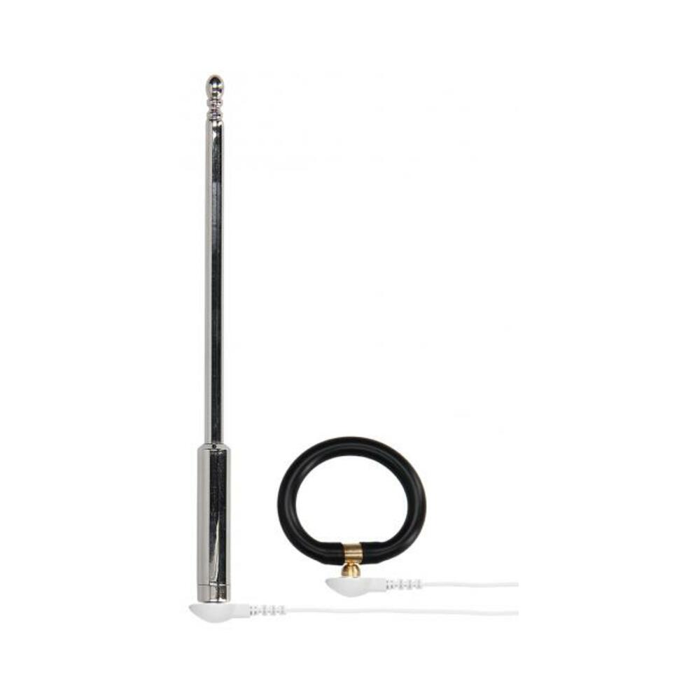 E-stim Urethral Sounding Set Large Silve