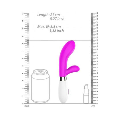 Luna Neon Achilles Ultra-soft Silicone Dual Stimulator Fuchsia