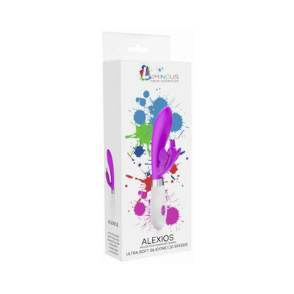 Luna Neon Alexios Ultra-soft Silicone Dual Stimulator Fuchsia