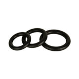Silicone Stretchy Donut Cock Rings Black 3 Pack