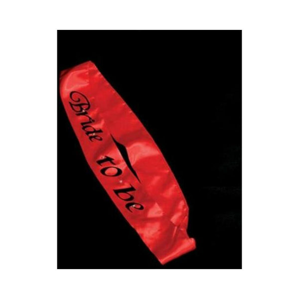 Bride to Be Flashing Sash - Red