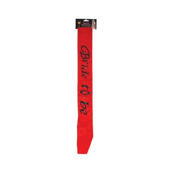 Bride to Be Flashing Sash - Red