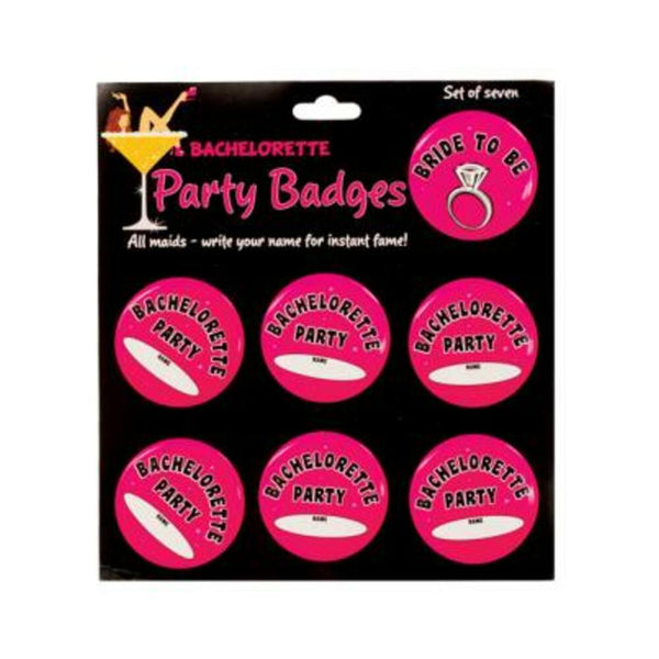 Bachelorette Party Badges - Pack of 7