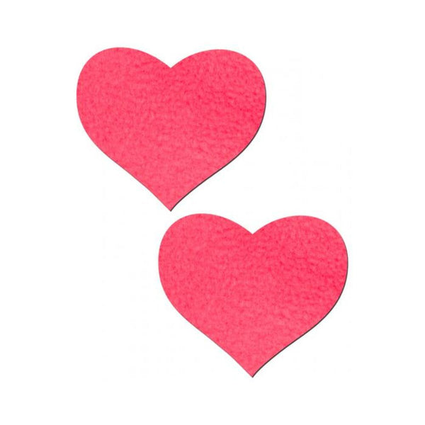 Heart Neon Pink Pasties O/S