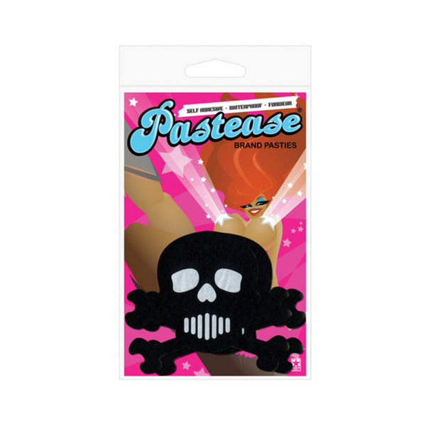 Skull Crossbones Black White Pasties O/S