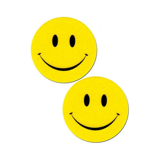 Smiley Face Yellow Pasties O/S