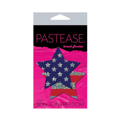Rockstar Stars & Stripes Red, White, Blue Pasties O/S