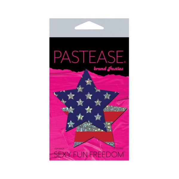 Rockstar Stars & Stripes Red, White, Blue Pasties O/S